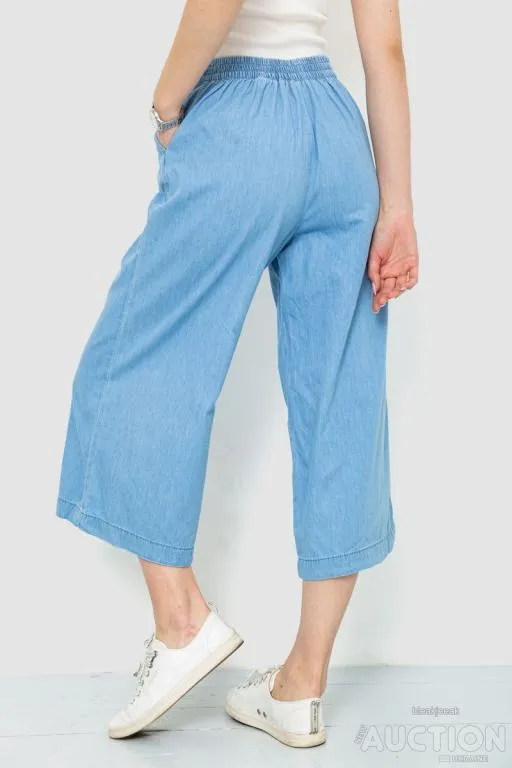 Капри женская, цвет голубой, 244R199 Продаж
