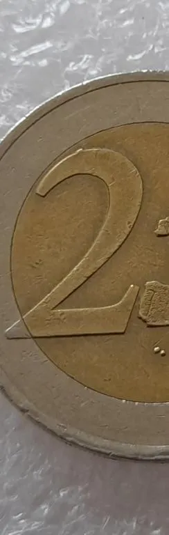 Купити (2360) 2 євро 2002 Австрія викрошка на реверсі (2 евро 2002 Австрия брак)