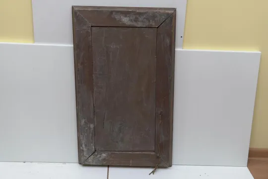 Картина сельский пейзаж винтаж в родной раме литография, В раме 47,5х79 см, без рамы 29,5х61 см №35 З аукціону