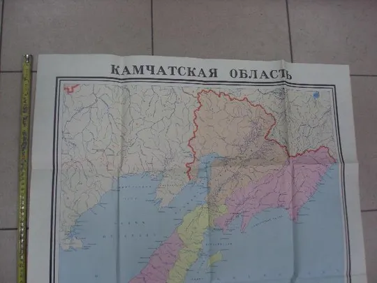 карта камчатская область 72х93 москва 1974 №5384 З аукціону