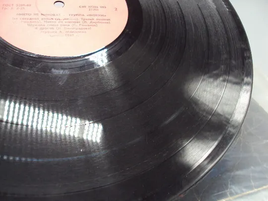Пластинка мелодия Форум Никто не виноват 1988 год диаметр 30 см №15413МЯ Характеристики