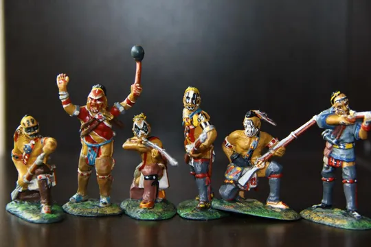 индейцы гуроны 55-60мм (Armies in Plastic) Недорого