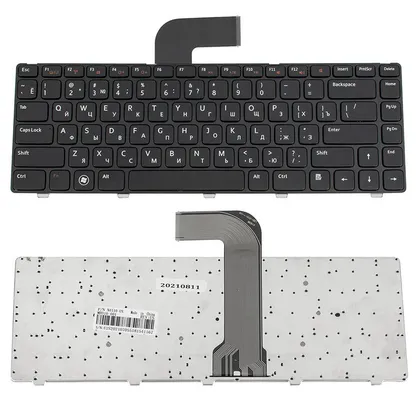 фото, Клавіатура для ноутбука DELL (Inspiron: 5520, M4110, M5040, M5050, N4110, N5040, N5050, Vostro: 1540, 3550, XPS: L502) rus, black