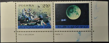 фото, Польша Космос Аполло-15 1971