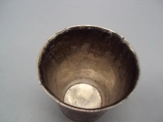 Рюмка стопка серебро 84 проба 1868 узор архитектура цветы вес 61,8 г размер 6,9х6 см №14321 Продаж