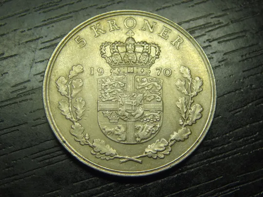 5 крон 1970 Данія Ціна
