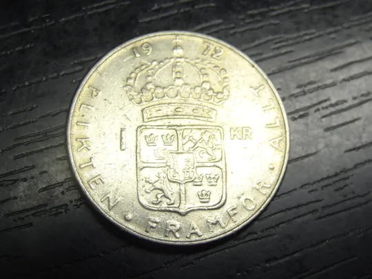1 крона 1972 Швеція Ціна