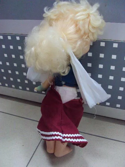Кукла красная шапочка в родной одежде ссср Минск резиновая голова и руки высота 35 см №10780 Продаж
