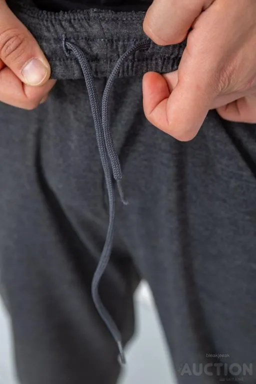 Спорт штаны мужские, цвет темно-серый, 244R41125 Інтернет-аукціон