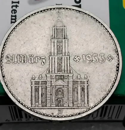 фото, 2 рейхсмарки 1934г. ☝️3 рейх (серебро, ориг.)