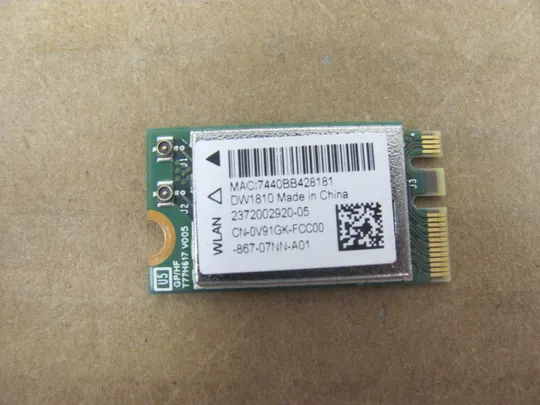 875-29 WI-FI модуль 0V91GK для  DELL Inspiron 15 5570 5575 Оригінал Ціна