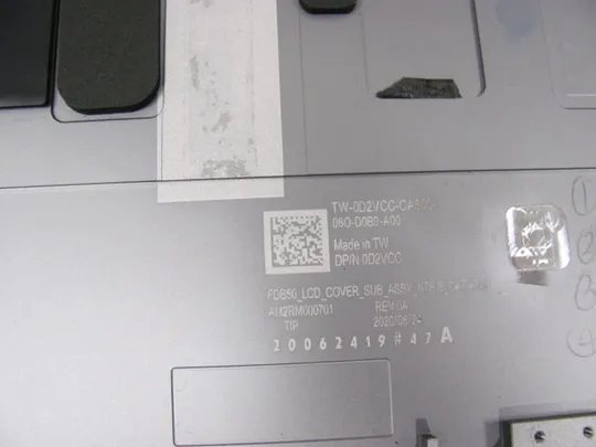 754-6 кришка матриці 0D2VCC AM2RM000701 для DELL Latitude E9510 9510 оригінал Торговий майданчик