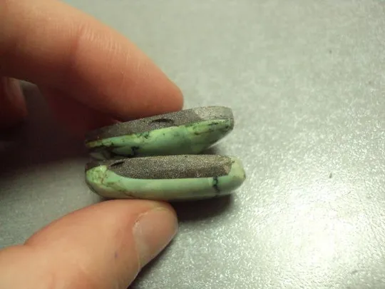 Камень варисцит для ювелирных изделий лот 2 шт вес 11,32 г №1280 Де купити