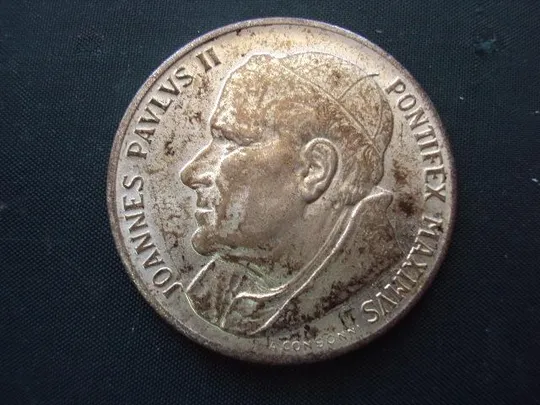 жетон медаль папа павел 2 й рим ioannes pavlvs ii pontifex maximvs coin №10463 Ціна