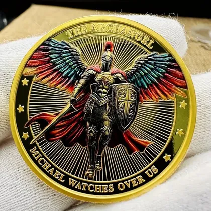 фото, Сувенірна монета:   " Архангел Михаїл 2 ".