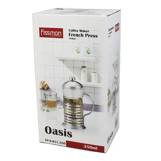 Купити Френч-пресс Fissman Oasis FP-9011-350 350 мл серебристый