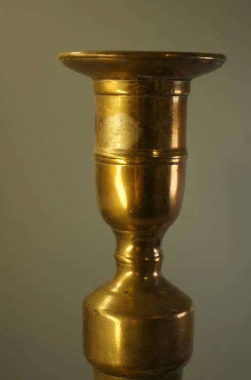 Подсвечники пара подсвечник колонна латунь высота 26,5 см лот 2 шт №10645 З аукціону