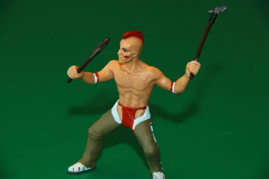 ІНДІАНЕЦЬ ІРОКЕЗ ІЗ ТОМАГАВКАМИ индеец PAPO Франція 90-100мм № по каталогу 39509 Ціна