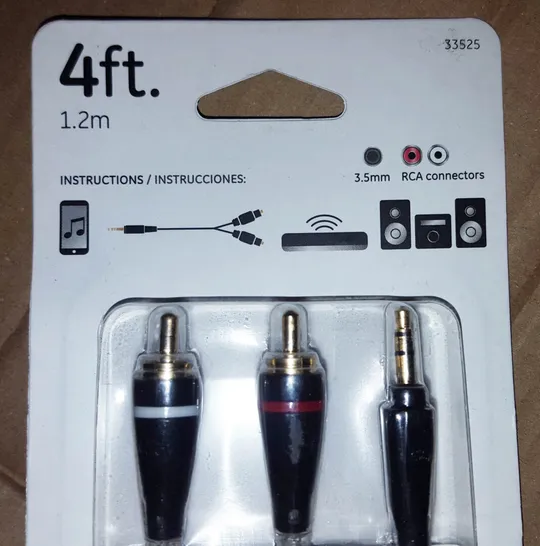 СУПЕРЯКІСНИЙ аудіокабель для СТЕРЕО АУДІОТЕХНІКИ  3.5 НА 2 RCA від дженерал електрік дорогущий кабель серія PRO Де купити