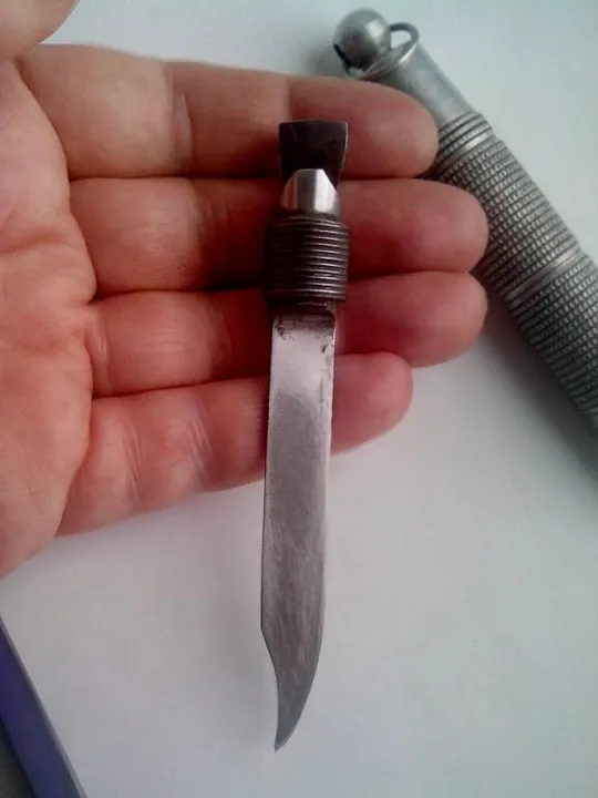 Винтажный нож-открывалка ручной работы, сделанный в тюрьме в 1980-х годах, СССР итк. nt528 З аукціону