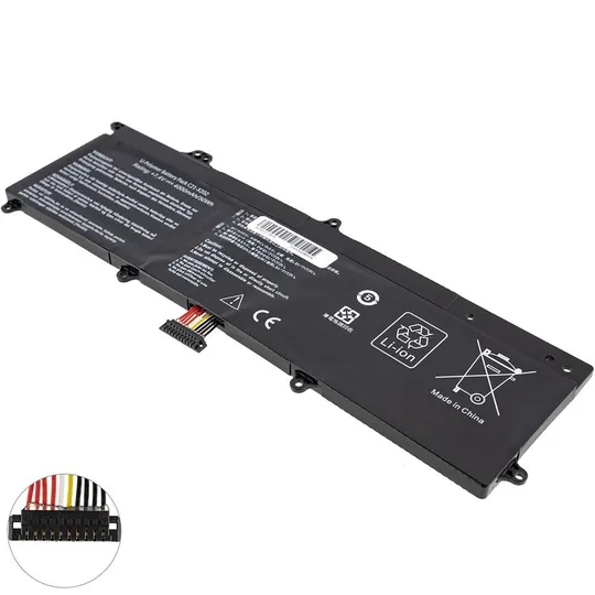 Купити Батарея для ноутбука ASUS C21-X202 (S200E, X202E, X201E, Q200E series) 7.4V 4000mAh Black