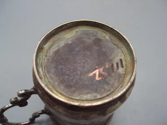 Рюмка стопка Blanka from Her Godmother 4th march 1935 серебро 925 идущий лев CBEP Бирмингем 111,88 г Характеристики