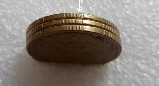 (673) 25 копійок 1994 1ББк зміщення зображення реверса + брак гуртильного кільця (25 копеек 1994 1ББк) = 3 монети одним лотом Інтернет-аукціон