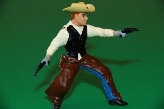 КОВБОЙ З КОЛЬТОМ PAPO Франція 90-100мм № по каталогу 39503 З аукціону