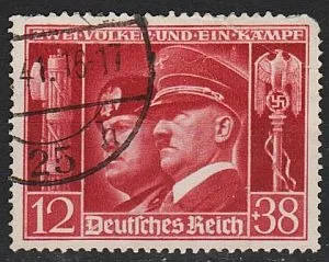 фото, 1941 - Рейх - Гітлер-Муссоліні Mi.763 _5,50 €