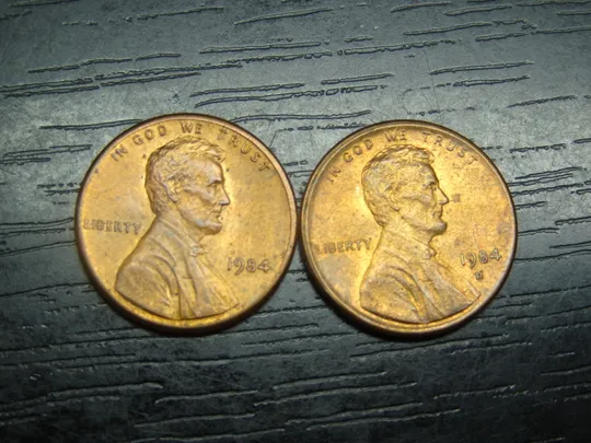 1 цент 1984 США (два різновиди) Ціна