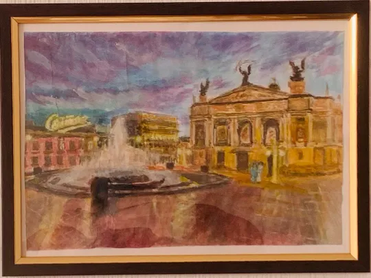 Купити Картина  225х165, акварель, папір. Львів, львівська опера