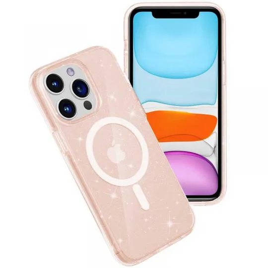 Чехол TPU Galaxy Sparkle (MagFit) для Apple iPhone 12 Pro / 12 (6.1&quot;) З аукціону