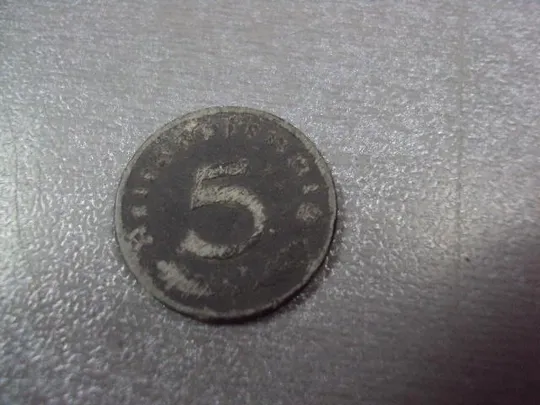Купити монета германия 5 пфеннигов 1941 А, 50 пфеннигов 1940 F лот 2 шт №7947