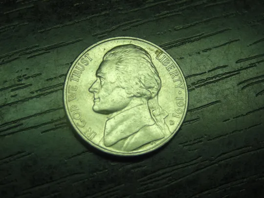 5 центів 1991 D США Ціна