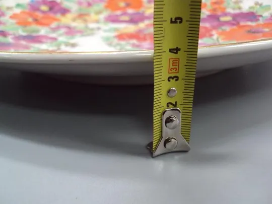 Купити Настенная тарелка фарфор Коростень цветы ручная роспись художник Жданов диаметр 34,4 см №50