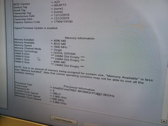 1038 DELL PRECISION M6800 core i7-4810MQ 4GB НІМЕЧЧИНА З аукціону