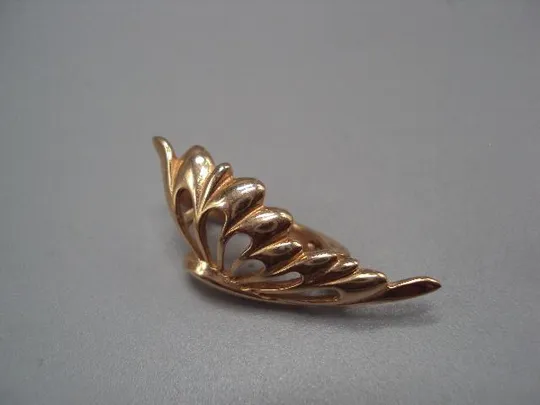 Серьги бабочки бабочка золото клеймо 585 проба герб Украина 4КХР вес 6,26 г длина 3,2 см №14714 Продаж