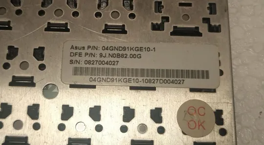 Клавіатура з ноутбука ASUS F7Z 04GND91KGE10-1 З аукціону