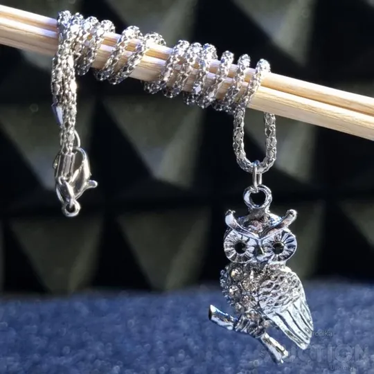 Ніжний ланцюжок з кулоном сови зі стразами Ціна