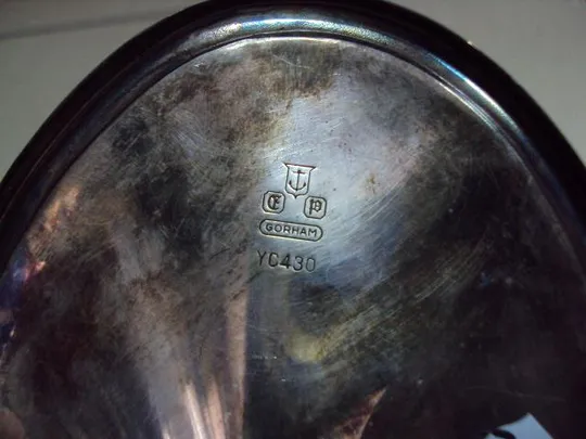 Соусник посеребрение клеймо якорь GORHAM высота 8 см (№1322) Характеристики