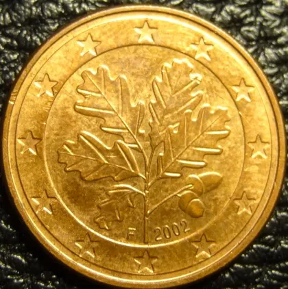 фото, 5 євроцентів 2002 F Німеччина