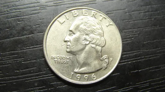 25 центів 1996 P США Ціна