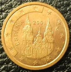 2 євроценти 2001 Іспанія Ціна