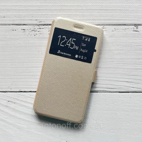 Чохол-книжка Doogee Shoot 2 для телефону (з віконцем) Gold Ціна