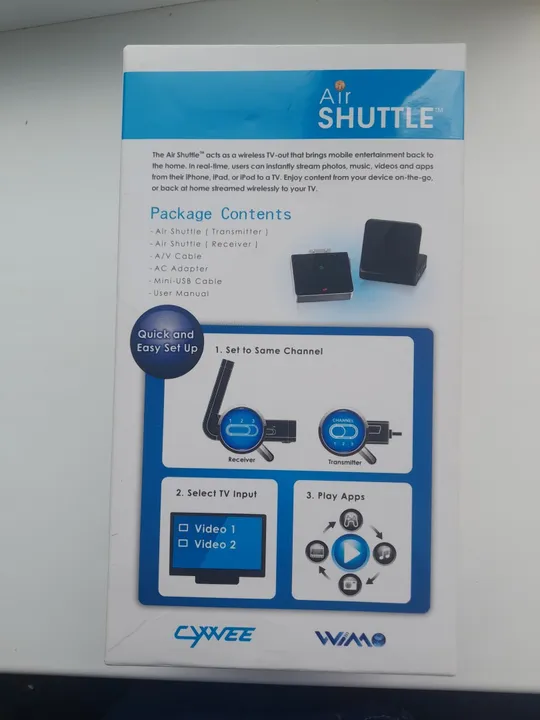 Пристрій CYWEE Air SHUTTLE призначений для бездротової передачі аудіо та відео Де купити