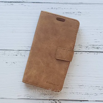 фото, Книжка універсальна Nillkin Slider / слайдер 5.0"-5.2" (15.3×8см) для телефона Brown