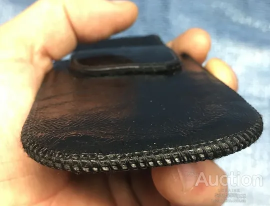 Чехол для телефона с магнитной застежкой, кожа, глянец, 12,5х6,5 см, для смартфона, плеера Де купити