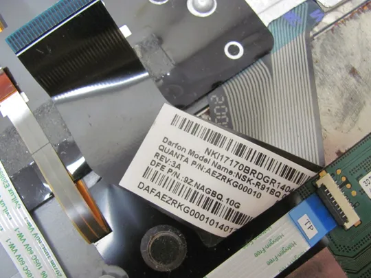 номер0955-14 Кришка панель клавіатура ДОНОР AEZRKG00010 для Acer Aspire V5-552 V5-572 V5-573 M3 M3-581 M3-581G M3-581PT M3-581PTG  оригінал в Україні