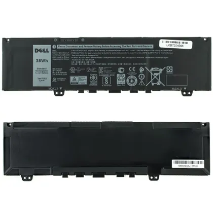 фото, Оригінальна батарея для ноутбука DELL F62G0 (Inspiron 13 5370, 7370, 7386) 11.4V 3166mAh 38Wh Black