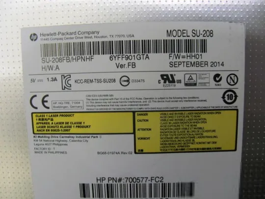 номер0014-18 DVD-привод GUD1N GUB0N GU90N SU-208 для HP PROBOOK 650 G1 оригінал Де купити